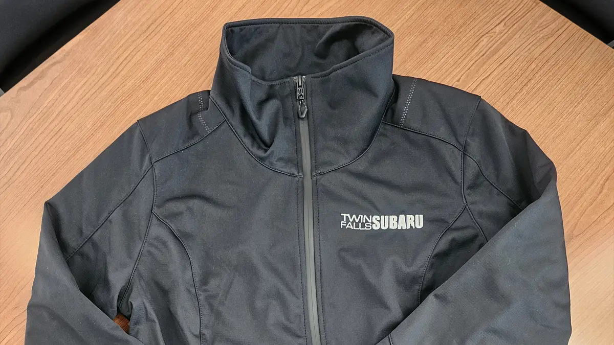Embroidered OGIO zip-up jacket for Twin Falls Subaru